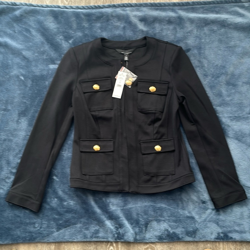 WHBM Stylist Jacket. NWT. Original price $185. Black. Size 2.